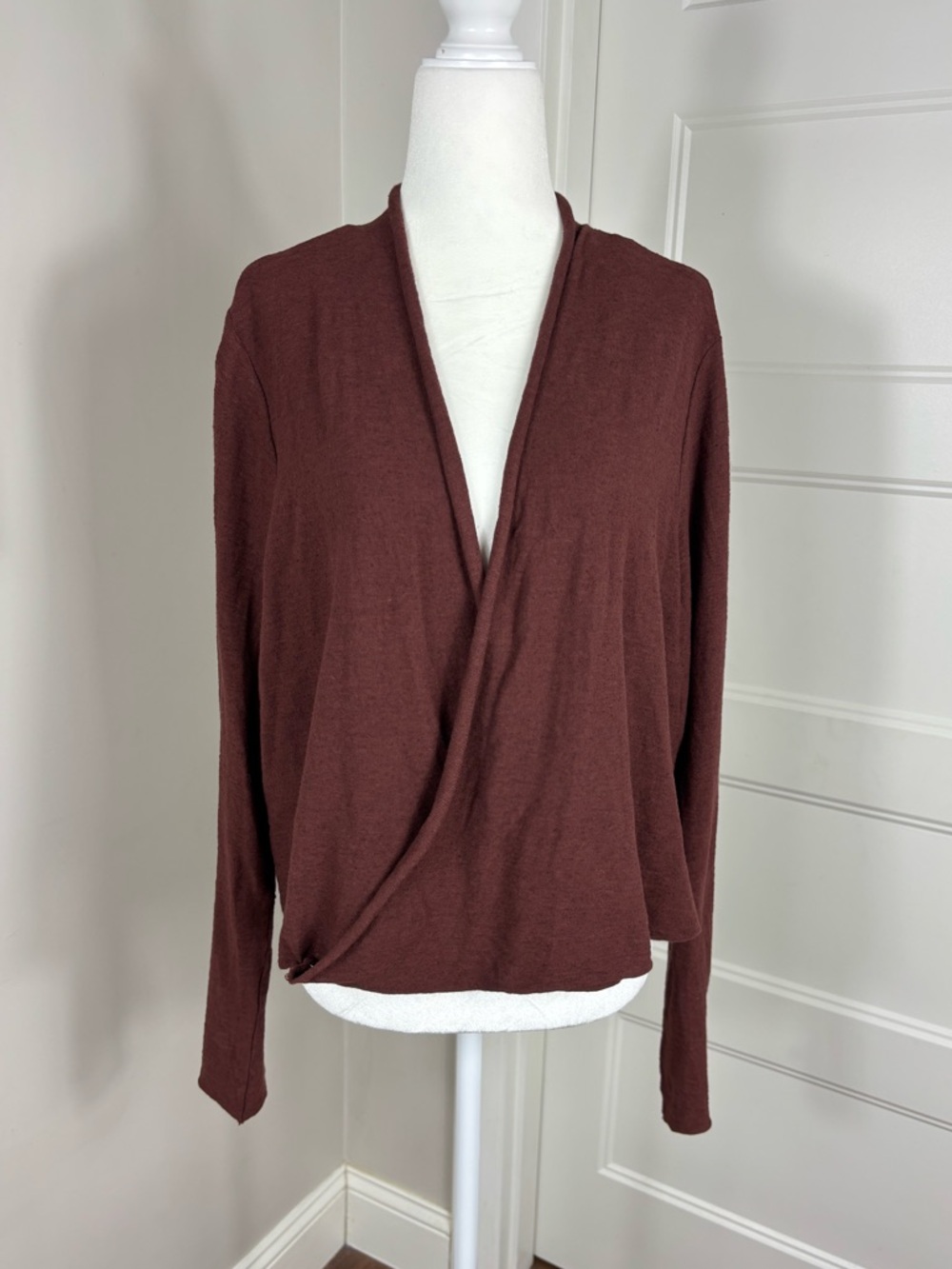 Cut Loose Cotton Linen Cropped Cardigan Size XL